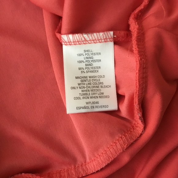 ☀️Sale  NWT JM Collection Flutter Sleeve  Floral Paisley in Coral & Blue Sz L - Picture 6 of 6